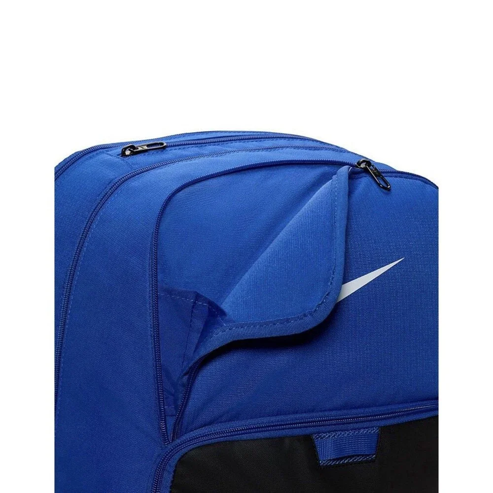 Nike Brasilia Backpack XL Game Royal Black School Gym Bag DM3975-480 NEW